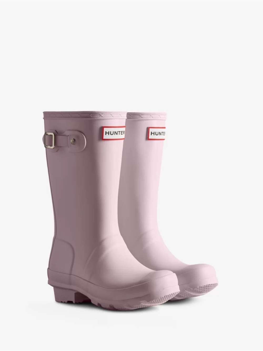 Hunter light pink rain boots